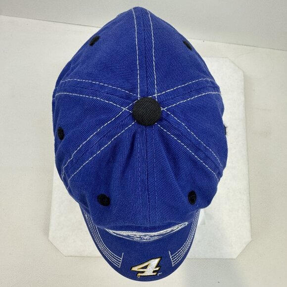 Busch Beer NASCAR Stewart-Haas Racing Hat Kevin Harvick #4 Blue Adjustable Cap - Picture 5 of 9